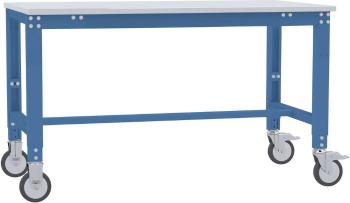 Manuflex AU7339.5007 Špeciálny mobilný pracovný stôl UNIVERSAL s PVC panelom, š xhxv = 1250 x 800 x 752-972 mm  Farba: b