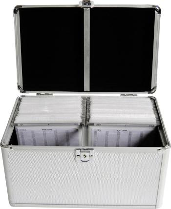 MediaRange  kufrík na CD 200 CD / DVD / Blu-ray hliník strieborná 1 ks (š x v x h) 301 x 180 x 190 mm BOX75