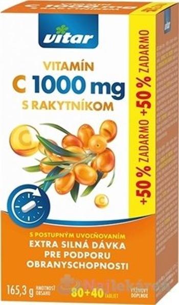 VITAMIN C 1000 mg S RAKYTNÍKOM 120 tbl