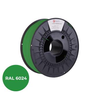 Tlačová struna (filament) C-TECH PREMIUM LINE, PLA, dopravná zeleň, RAL6024, 1,75mm, 1kg