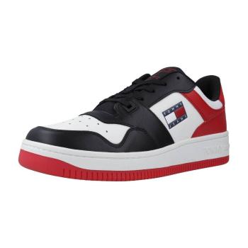 Tommy Jeans  BASKET LEATHER  Módne tenisky Čierna