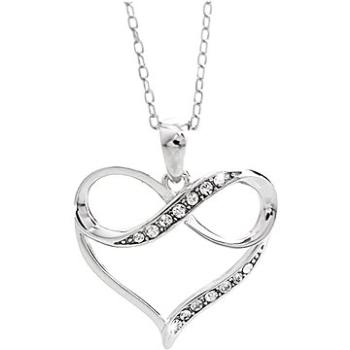 JSB Bijoux Srdce infinity so Swarovski Crystals 92300398cr (Ag925/1000, 2,59 g) (8592661386552)