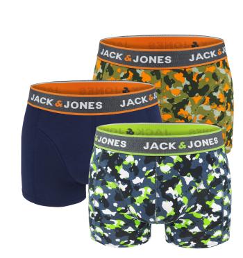 JACK & JONES - 3PACK Jacfred camo boxerky z organickej bavlny-M (82-87 cm)