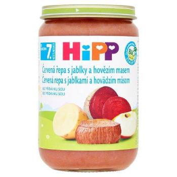 HiPP Príkrm zeleninovo-mäsový Červená repa s jablkami a hovädzím mäasom 220g