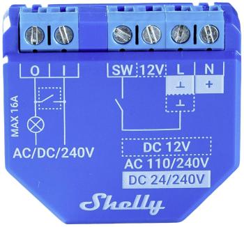 Shelly 1 Plus Shelly spínač pohonu  Bluetooth, Wi-Fi