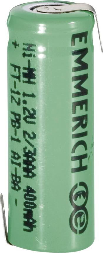 Emmerich 2/3 Micro ZLF špeciálny akumulátor 2/3 AAA spájkovacia špička v tvare Z Ni-MH 1.2 V 400 mAh