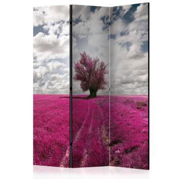 Paraván Magenta meadow Dekorhome 135x172 cm (3-dielny)