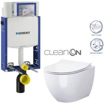 GEBERIT KOMBIFIX ECO, nádržka UP 320 bez tlačidla + WC CERSANIT ZEN CLEANON + SEDADLO 110.302.00.5 HA1