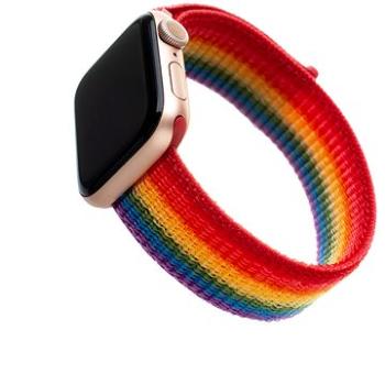 FIXED Nylon Strap pre Apple Watch 42/44/45/Ultra 49mm dúhový (FIXNST-434-RA)