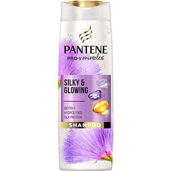 Pantene Pro-V Silky & Glowing šampón na vlasy S Biotínom + Hydrolyzovaným Hodvábnym Proteínom 300ml