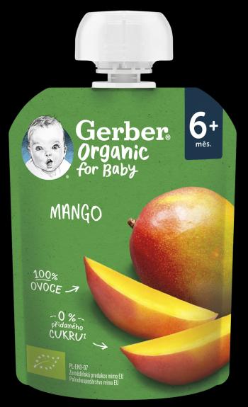 GERBER Organic vrecko mango 100% BIO 6m+ 16 x 90 g