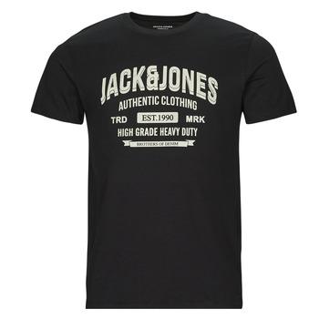 Jack & Jones  Tričká s krátkym rukávom JJEJEANS TEE SS O-NECK  Čierna