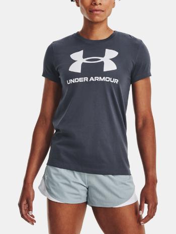 Under Armour UA Sportstyle Logo SS Tričko Šedá