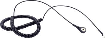Quadrios  ESD uzemňovací kábel   3.60 m tlačidlo 4 mm, prípojka s káblovým očkom