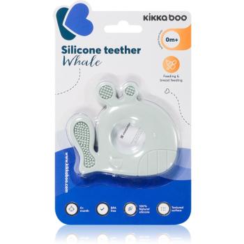 Kikkaboo Silicone Teether Whale hryzadielko Blue 1 ks