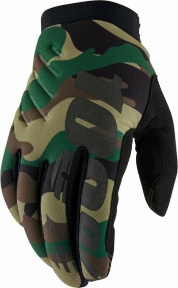 100% Brisker Gloves Camo/Black XL Cyklistické rukavice