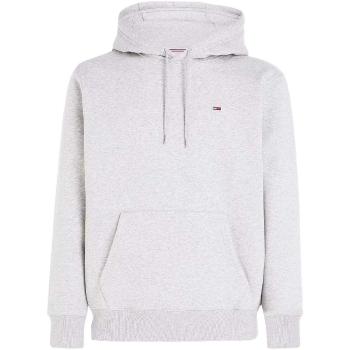 Tommy Jeans  Fleece Hoodie Light Grey Heather  Mikiny Šedá