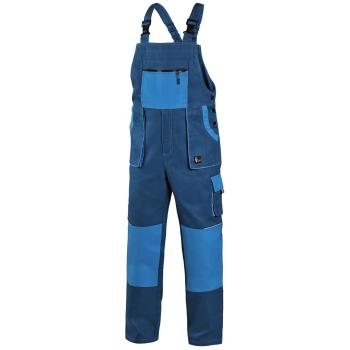Canis Pracovné nohavice s náprsenkou CXS LUXY ROBIN - Modrá / modrá | 52