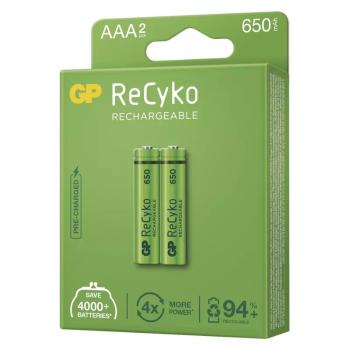 GP AAA ReCyko 650 mAh, nabíjací, (HR03) 2 ks PP