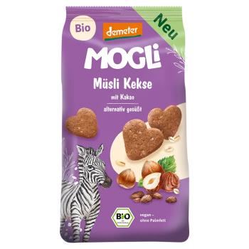 MOGLI Bio kakaové müsli sušienky s certifikáciou Demeter 3r+ 125 g