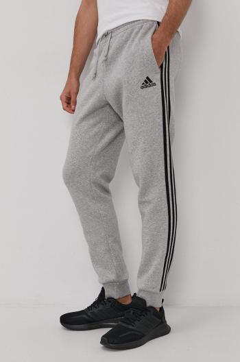 Nohavice adidas GK8824 pánske, šedá farba, jednofarebné