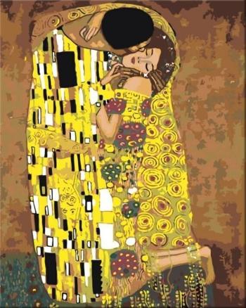 Zuty Maľovanie podľa čísiel Bozk (Gustav Klimt)