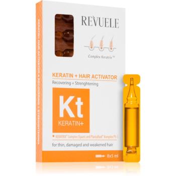 Revuele Keratin+ ampuly pre slabé, namáhané vlasy 8x5 ml