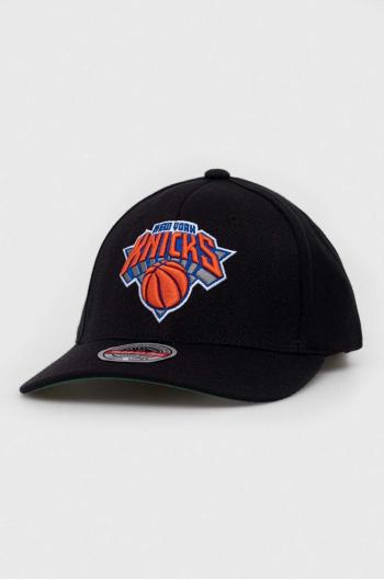 Šiltovka s prímesou vlny Mitchell&Ness Brooklyn Nets čierna farba, s nášivkou