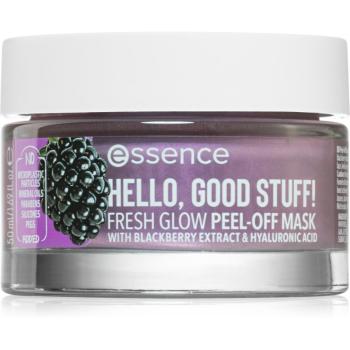 Essence Hello, Good Stuff! Blackberry & Hyaluronic Acid osviežujúca zlupovacia maska 50 ml