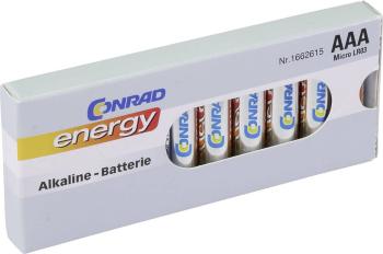 Conrad energy LR03 mikrotužková batérie typu AAA  alkalicko-mangánová  1.5 V 10 ks