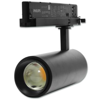 Ecolite Čierny lištový LED reflektor 30W 3F Premium TR-TL-30W/CR/NA