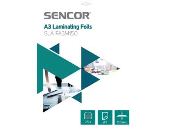 Fólie laminovacie SENCOR SLA FA3M150 A3 150mic 25ks