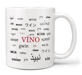 Hrnček Víno – jazyky
