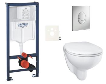 Závesný wc set do ľahkých stien / predstenová montáž Grohe Bau Ceramic SIKOGRSBAUSAP00