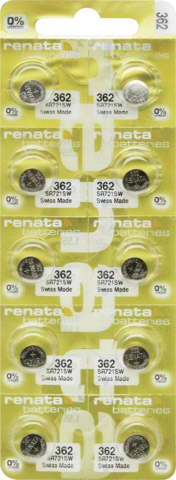 Renata 362.MP-E gombíková batéria  362 oxid striebra 24 mAh 1.55 V 10 ks