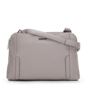 Dámska dvojkomorová crossbody kabelka Wittchen z ekokože s ozdobnými chlopňami 97-4Y-613-8