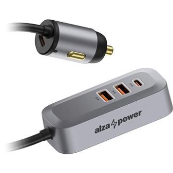 AlzaPower Car Charger X560 Multi Charge sivá (APW-CC4PD02PD)
