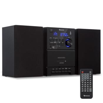Auna MC-40 DAB, stereo systém, UKW/DAB+, Bluetooth, CD, kazeta, USB, diaľkový ovládač