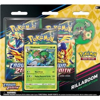 Pokémon TCG: SWSH12.5 Crown Zenith Pin Collection – Rillaboom (ASSRT0820650851933b)