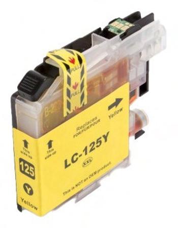 BROTHER LC-125-XL - kompatibilná cartridge, žltá, 1200 strán