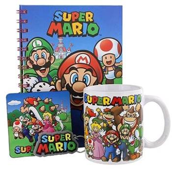Super Mario – Evergreen – hrnček + prívesok + podložka + blok (5050293853888)