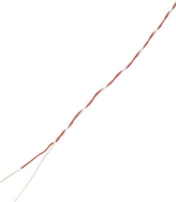 TRU COMPONENTS 1567213 spojovací drôt  2 x 0.28 mm² červená, biela 10 m