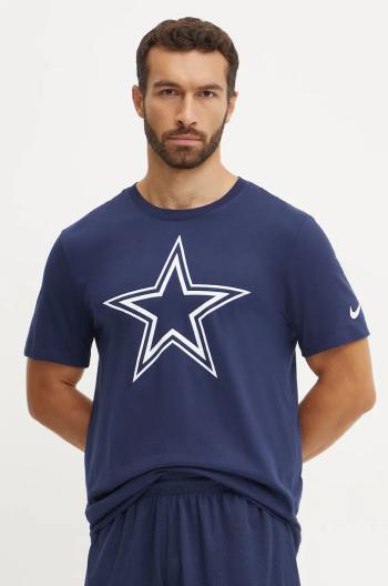 Bavlnené tričko Nike Dallas Cowboys pánske, tmavomodrá farba, s potlačou, N199-41S-7RD-CLH