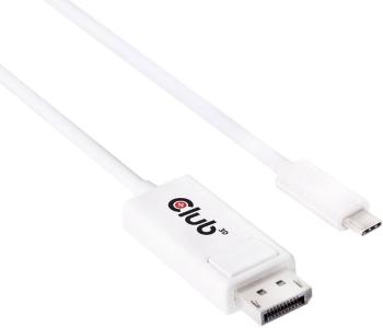 club3D USB-C™ / DisplayPort káblový adaptér #####USB-C™ Stecker, #####DisplayPort Stecker 1.20 m biela CAC-1517  #####Di