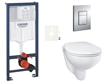 Závesný wc set do ľahkých stien / predstenová montáž Grohe Bau Ceramic SIKOGRSBAUE