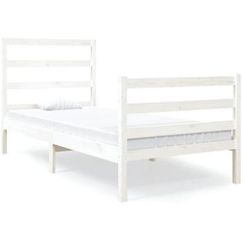 Rám postele biely masívna borovica 90 × 190 cm Single, 3103679