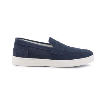 Duca Di Morrone  Enea - Suede Blue  Slip-on Modrá