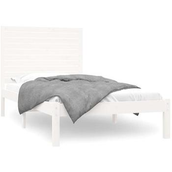 Rám postele biely masívne drevo 90 × 200 cm, 3104594
