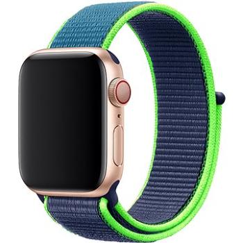 Eternico Airy na Apple Watch 42 mm/44 mm/45 mm  Night Blue and Green edge (AET-AWAY-NiBlG-42)