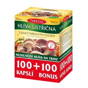 Terezia Company Hliva ustricová sa 10 0% rakytníkovým olejom 100 kapsúl + 100 kapsúl ZADARMO